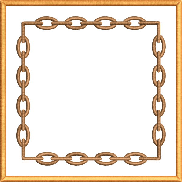Frame 31f with chain oval square frame